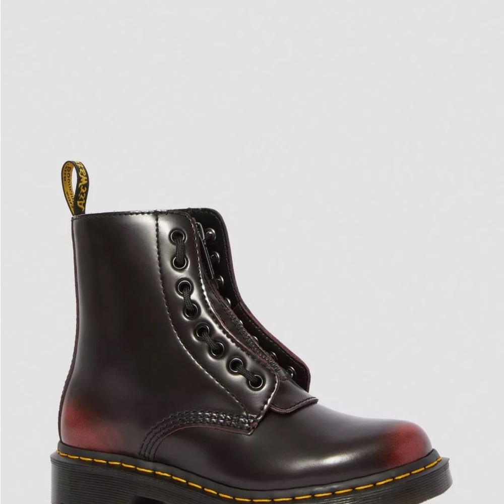 Dr. Martens 1460 Pascal Front Zip - Cherry Red Arcadia - Sz 8 - Picture 9 of 9